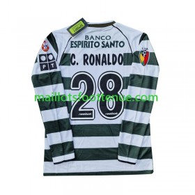 Maillot/Tenue Sporting CP Cristiano Ronaldo 28 2001-2003 Retro Domicile Manche Longue